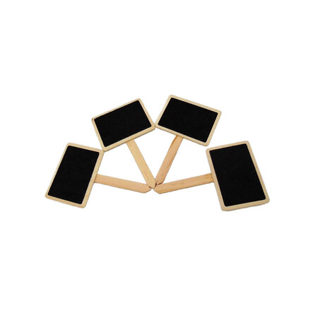 Merkloos Krijtbordje - plantlabel - moestuin - 4 Stuks