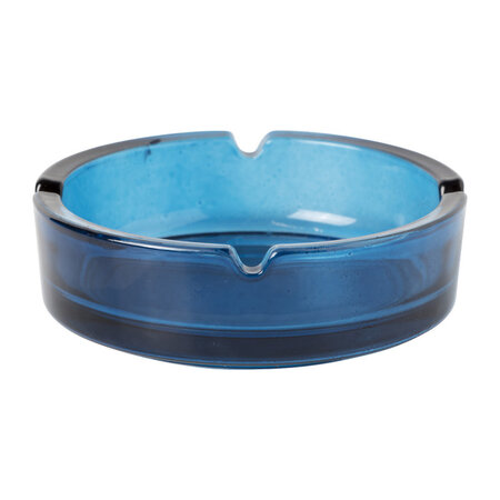 Jean Products Set van 2 blauwe glazen asbakken