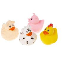 Badeendjes Boerderij 4 stuks 5.5cm
