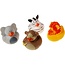 LG-Imports Badeendjes Wilde dieren 4 stuks 5.5cm