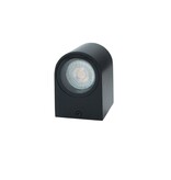 Hofftech Wandlamp LED GU-10 IP-65 - Enkele lichtbundel Dimbaar ‒ Rond 8.1 cm - Zwart.