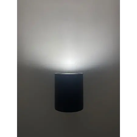 Hofftech Wandlamp LED GU-10 IP-65 - Enkele lichtbundel Dimbaar ‒ Rond 8.1 cm - Zwart.