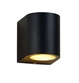 Hofftech Wandlamp LED GU-10 IP-65 - Enkele lichtbundel Dimbaar ‒ Rond 8.1 cm - Zwart.