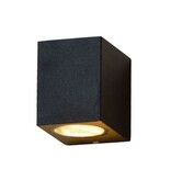 Hofftech Wandlamp LED GU-10 IP-65 - Enkele lichtbundel Dimbaar ‒ Vierkant 8.1 cm - Zwart