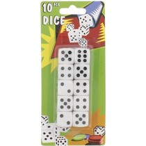 Dobbelstenen - Set 10 stuks - Spel - Voor Spellen Zoals o.a. Yathzee en Regenwormen