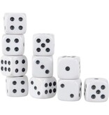 Free and Easy Dobbelstenen - Set 10 stuks - Spel - Voor Spellen Zoals o.a. Yathzee en Regenwormen