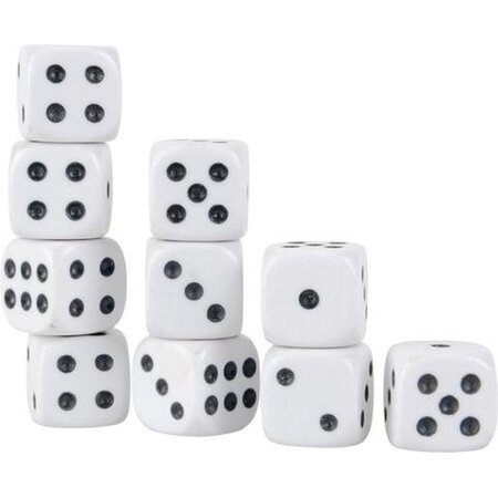 Free and Easy Dobbelstenen - Set 10 stuks - Spel - Voor Spellen Zoals o.a. Yathzee en Regenwormen