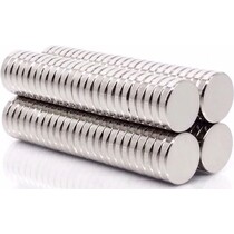 Ronde platte neodymium magneetjes 50 stuks - 10 x 2 mm - zeer sterk - neodymium magneet - koelkast - whiteboard