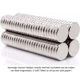 merkloos Ronde platte neodymium magneetjes 50 stuks - 10 x 2 mm - zeer sterk - neodymium magneet - koelkast - whiteboard