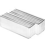 merkloos Super Sterke Neodymium Magnetenset - Rechthoekig - 10x5mm - Ideaal voor Whiteboards en Koelkasten - Set van 10 Magneten