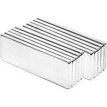 Super Sterke Neodymium Magnetenset - Rechthoekig - 10x5mm - Ideaal voor Whiteboards en Koelkasten - Set van 10 Magneten