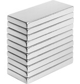 merkloos Super sterke magneten - Rechthoek - 10x5mm - Whiteboard magneet - Koelkast magneet - 10 stuks