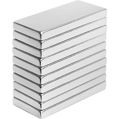 merkloos Super sterke magneten - Rechthoek - 10x5mm - Whiteboard magneet - Koelkast magneet - 10 stuks