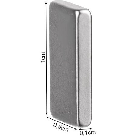merkloos Super sterke magneten - Rechthoek - 10x5mm - Whiteboard magneet - Koelkast magneet - 10 stuks
