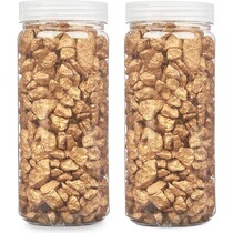 Decoratie stenen kiezels voor aquarium en vazen - 10-20 mm steentjes - Goud - 1400 gram