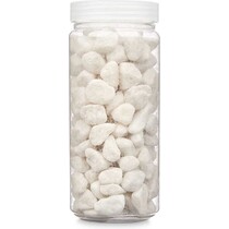 Decoratie stenen kiezels voor aquarium en vazen - 10-20 mm steentjes - Wit- 700 gram