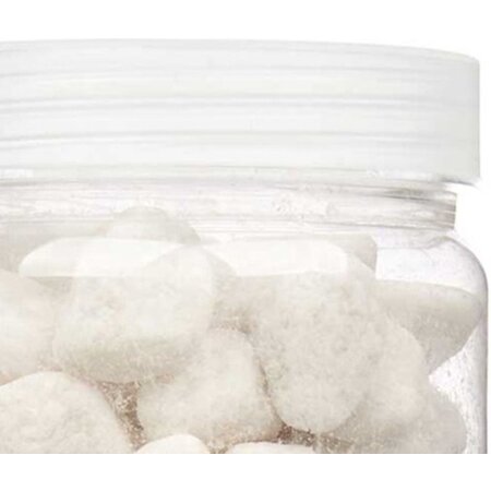 Giftdecor Decoratie stenen kiezels voor aquarium en vazen - 10-20 mm steentjes - Wit - 1400 gram