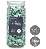 Giftdecor Decoratie stenen kiezels voor aquarium en vazen - 10-20 mm steentjes - Mintgroen - 1400 gram