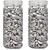 Giftdecor Decoratie stenen kiezels voor aquarium en vazen - 10-20 mm steentjes - Zilver - 1400 gram
