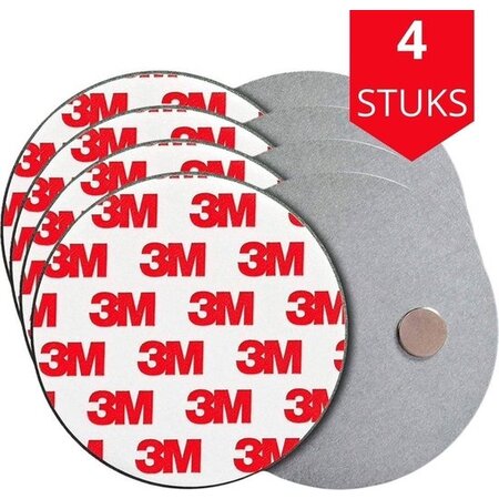 Benson Rookmelder Magneet Montageset 4 Stuks