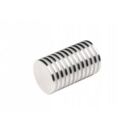 Merkloos Sterke magneten rond – 50N - 10 stuks – 25 x 2mm