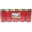 Bolsius Bolsius grafkaarsen - 12 cm - set van 5 - rood - kunststof pot met metalen deksel