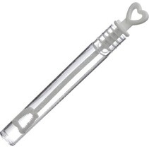 Bellenblaas hart feestartikel bellenblazen 11cm 48st.