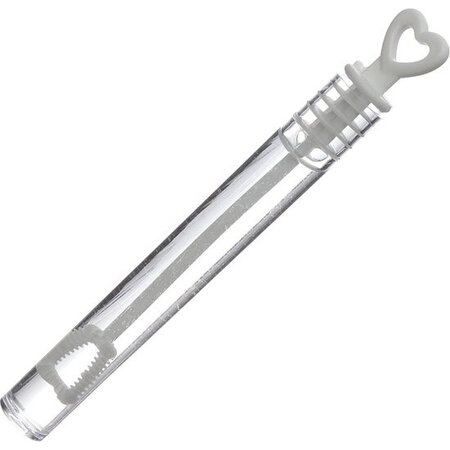 Merkloos Bellenblaas hart feestartikel bellenblazen 11cm 48st.