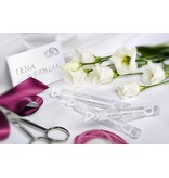 Merkloos Bellenblaas - Bruiloftset - Hartvormige greep - Voor bruiloft - Doop - Verjaardag - Gouden bruiloft - Verloving - Valentijnsdag - Gastgeschenk - Feest - 48 stuks - Wit