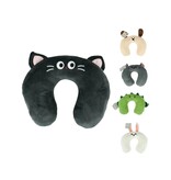 OEKO TEX Reiskussen - Nekkussen voor kinderen en volwassenen - Konijn - Wit - 33 cm