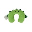 OEKO TEX Reiskussen - Nekkussen voor kinderen en volwassenen - Draakje - Groen - 33 cm