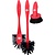 Dirt Devil Afwasborstel Set - 3 Delig - Borstel Set - Vaatwasborstel Set - Rood/Zwart