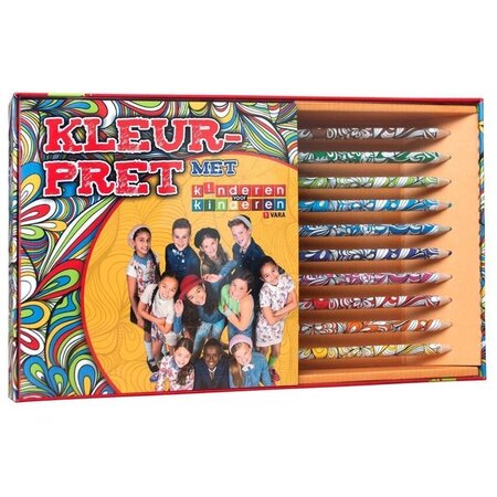 Lantaarn Kleurpret met Kinderen voor kinderen - Kleurboek en 10 kleurpotloden