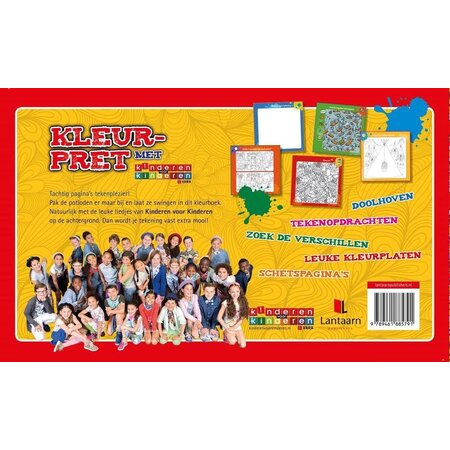 Lantaarn Kleurpret met Kinderen voor kinderen - Kleurboek en 10 kleurpotloden