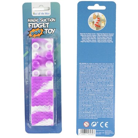 Out Of The Blue Fidget pop toy XL - Magic suction toy - Anti-stress - Kleur assorti geleverd