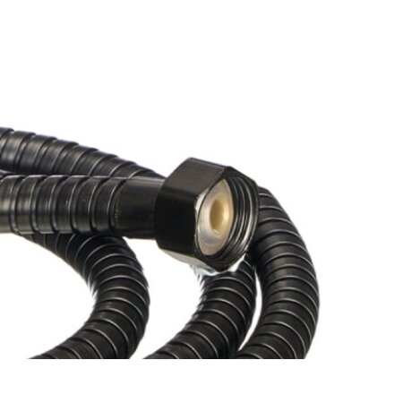 Berilo Flexibele doucheslang - Bath Shower - Douche - Bad - Slang - Zwart - 2 Meter