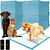 Purlov Puppy pads -  Hygiënische onderleggers 60 x 60cm + Poepzakjes - Absorberend en lekbestendig  - 100 Stuks