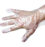 merkloos Transparante Plastic Wegwerp Handschoenen - maat L - 200 Stuks