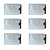 Merkloos 6x RFID bankpas beschermer - Kaarthouder Soft - Anti-Skimming - Zilver