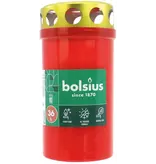 Bolsius Bolsius grafkaarsen - 11 cm - Rood - Kunststof pot met metalen deksel