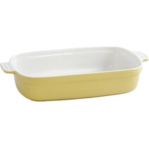 Mama Cucina Ovenschaal - Ovenschotel - Aardewerk - Rechthoekig - 35,5 cm x 20.5 cm - Geel