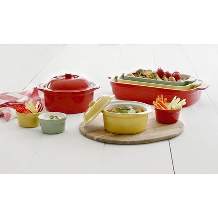 Mama Cucina Mama Cucina Ovenschaal - Ovenschotel - Aardewerk - Rechthoekig - 35,5 cm x 20.5 cm - Geel