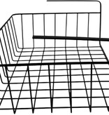 Migros Home Hangmand zwart - metaal - onderplank-organizer - 32 x 26 x 13 cm