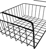 Migros Home Hangmand zwart - metaal - onderplank-organizer - 32 x 26 x 13 cm