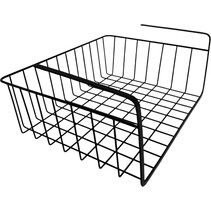 Hangmand zwart - metaal - onderplank-organizer - 32 x 26 x 13 cm