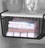 Migros Home Hangmand zwart - metaal - onderplank-organizer - 32 x 26 x 13 cm