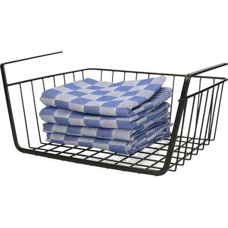 Migros Home Hangmand zwart - metaal - onderplank-organizer - 32 x 26 x 13 cm