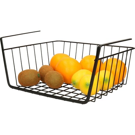 Migros Home Hangmand zwart - metaal - onderplank-organizer - 32 x 26 x 13 cm