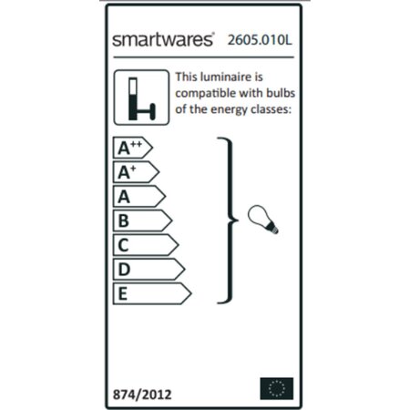 Smartwares Smartwares Duo - Wandlamp - 2 lichtpunten - D 120 mm - Staal
