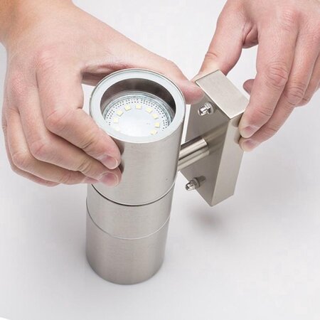 Smartwares Smartwares Duo - Wandlamp - 2 lichtpunten - D 120 mm - Staal